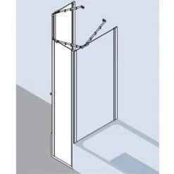 Budget ⌛ Kermi Pentagone Ibiza 2000 34L 0900x 1850 BV : 870-885 SIMG Verre Trempé Transparent ???? -KERMI Soldes Boutique 38297012 2