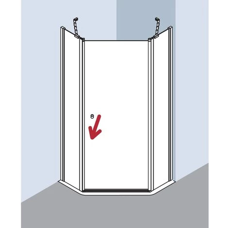 Meilleure vente ???? Kermi Pentagone Ibiza 2000 40R 0900x 1850 BV : 870-885 SIMG Verre Trempé Transparent ???? 7 Meilleure vente ???? Kermi Pentagone Ibiza 2000 40R 0900x 1850 BV : 870-885 SIMG Verre Trempé Transparent ???? – Image 5