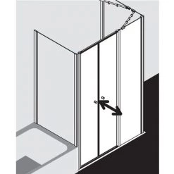 Acheter 🎁 Kermi Porte Battante Ibiza 2000 POL 1600x 1850 BV: 1565-1600 SIMG Verre Trempé Transparent Clean ⌛ -KERMI Soldes Boutique 38306125 5