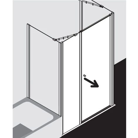 Acheter ???? Kermi Porte Battante Ibiza 2000 SOL 1800x 1850 BV: 1765-1800 SIMG Verre Trempé Transparent ???? 6 Acheter ???? Kermi Porte Battante Ibiza 2000 SOL 1800x 1850 BV: 1765-1800 SIMG Verre Trempé Transparent ???? – Image 4