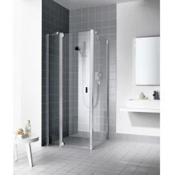 Vente flash ⌛ Kermi Porte Battante RAYA 1GR 0750x 2000 BV : 718-758 SIHG Verre Trempé Opaco ✔️