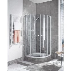 Bon marché ???? Kermi Quart De Cercle Ibiza 2000 O30 0800x 1850 BV : 770-785 SIMG Verre Trempé Transparent ????