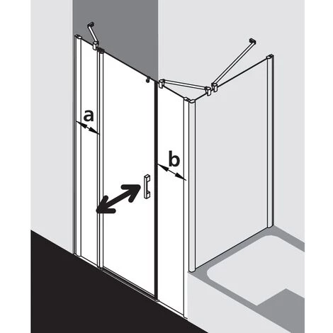 Le moins cher 🎁 Kermi Porte Battante Pega 1AL 1030x 2000 GAK : 990-1015 SIHG Verre Trempé Transparent ✨ 4 Le moins cher 🎁 Kermi Porte Battante Pega 1AL 1030x 2000 GAK : 990-1015 SIHG Verre Trempé Transparent ✨ – Image 2