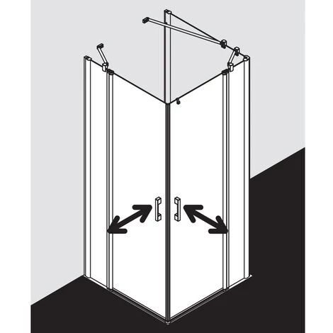 Tout neuf 👏 Kermi Demi-pièce D’angle à Gauche PEGA EPL 0930x 1850 GAK : 890-915 SIHG Verre Trempé Transparent ⌛ 4 Tout neuf 👏 Kermi Demi-pièce D’angle à Gauche PEGA EPL 0930x 1850 GAK : 890-915 SIHG Verre Trempé Transparent ⌛ – Image 2