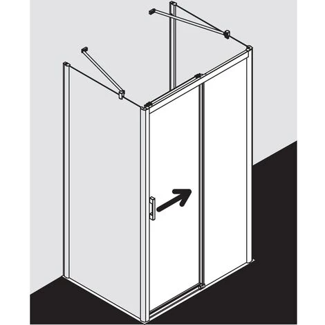 Meilleure affaire ✨ Kermi Porte Coulissante Pega D2L 1000x 1850 BV : 970-1000 SIHG Verre Trempé Transparent 🎉 6 Meilleure affaire ✨ Kermi Porte Coulissante Pega D2L 1000x 1850 BV : 970-1000 SIHG Verre Trempé Transparent 🎉 – Image 4