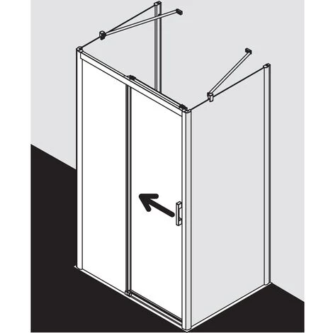 Offres 😀 Kermi Porte Coulissante Pega D2L 1230x 2000 GAK : 1190-1210 SIHG Verre Trempé Transparent 🔔 5 Offres 😀 Kermi Porte Coulissante Pega D2L 1230x 2000 GAK : 1190-1210 SIHG Verre Trempé Transparent 🔔 – Image 3