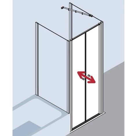 Bon marché ???? Kermi Porte Battante Ibiza 2000 PTD 1000x 2000 BV : 965-1000 SIMG Verre Trempé Transparent Clean ???? 6 Bon marché ???? Kermi Porte Battante Ibiza 2000 PTD 1000x 2000 BV : 965-1000 SIMG Verre Trempé Transparent Clean ???? – Image 4