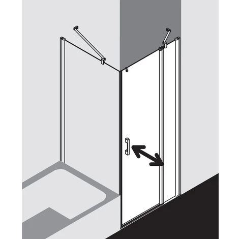 Nouveau ???? Kermi Porte Battante Pega 1NR 0900x 2000 BV : 865-890 SIHG Verre Trempé Arena Clean ???? 7 Nouveau ???? Kermi Porte Battante Pega 1NR 0900x 2000 BV : 865-890 SIHG Verre Trempé Arena Clean ???? – Image 5