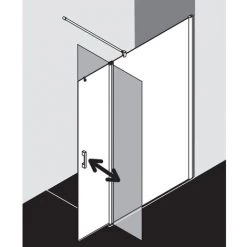 Budget ???? Kermi WALK-IN PEGA TFR 0900x 1850 BV : 875-900 SIHG Verre Trempé Transparent Clean ???? -KERMI Soldes Boutique 38415592 3