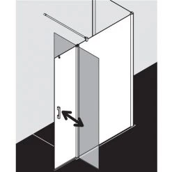 Budget ???? Kermi WALK-IN PEGA TFR 0900x 1850 BV : 875-900 SIHG Verre Trempé Transparent Clean ???? -KERMI Soldes Boutique 38415592 5