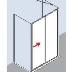 Acheter ???? Kermi Porte Coulissante Ibiza 2000 ST2 1100x 1850 BV : 1070-1100 WEI Verre Trempé Transparent ???? -KERMI Soldes Boutique 38416032 3