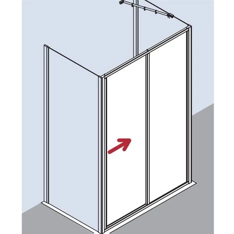 De gros ⭐ Kermi Porte Coulissante Ibiza 2000 ST2 1600x 1750 BV: 1570-1600 SIMG Verre Trempé Transparent Clean 👏 5 De gros ⭐ Kermi Porte Coulissante Ibiza 2000 ST2 1600x 1750 BV: 1570-1600 SIMG Verre Trempé Transparent Clean 👏 – Image 3