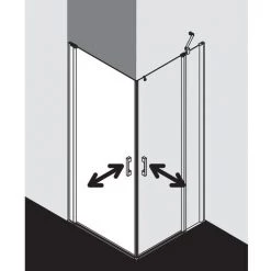 Acheter 🎉 Kermi Demi-pièce D’angle à Gauche Pega 1EL 0830x 2000 GAK : 790-815 SIHG Verre Trempé Opaco Clean 🛒 -KERMI Soldes Boutique 38417876 3