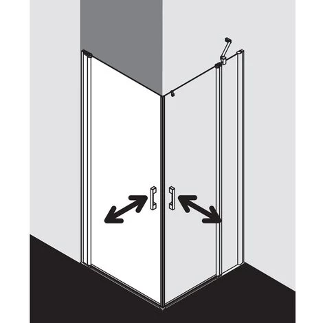 De gros 🎉 Kermi Demi-pièce D’angle à Droite Pega 1ER 0780x 1850 GAK : 740-765 SIHG Verre Trempé Opaco Clean ✔️ 5 De gros 🎉 Kermi Demi-pièce D’angle à Droite Pega 1ER 0780x 1850 GAK : 740-765 SIHG Verre Trempé Opaco Clean ✔️ – Image 3