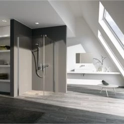 Vente flash ⭐ Kermi Porte Battante Pega 1KL 1000x 2000 BV : 965-990 SIHG Verre Trempé Arena Clean ⭐