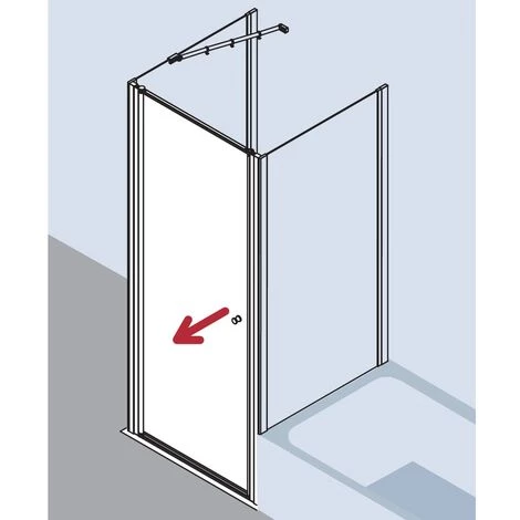 Acheter ⭐ Kermi Porte Battante Ibiza 2000 STW 0800x 2000 BV : 765-800 SIMG Verre Trempé Transparent 🎁 6 Acheter ⭐ Kermi Porte Battante Ibiza 2000 STW 0800x 2000 BV : 765-800 SIMG Verre Trempé Transparent 🎁 – Image 4