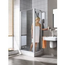 Tout neuf 🔔 Kermi Paroi Latérale Ibiza 2000 TGD 0750x 2000 BV : 720-750 SIMG Verre Trempé Opaco 🎁