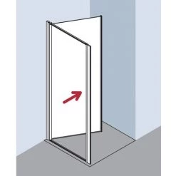 Offres ???? Kermi Paroi Latérale Ibiza 2000 TBD 0750x 2000 BV : 720-750 SIMG Verre Trempé Transparent ❤️ -KERMI Soldes Boutique 38419954 3