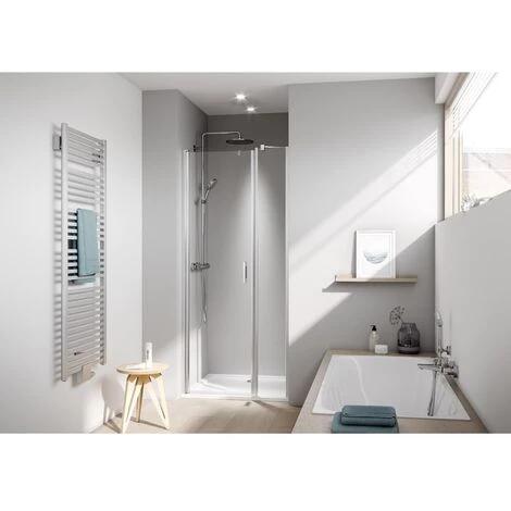 Meilleure affaire ???? Kermi LIGA Porte Battante 1OL 1230 X 1850mm Argent Ultra Brillant Verre Trempé Transparent ???? 5 Meilleure affaire ???? Kermi LIGA Porte Battante 1OL 1230 X 1850mm Argent Ultra Brillant Verre Trempé Transparent ???? – Image 3