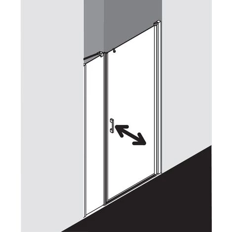 Sortie ???? Kermi LIGA Porte Battante 1OL 800 X 2000mm Argent Ultra Brillant Verre Trempé Transparent Clean ???? 5 Sortie ???? Kermi LIGA Porte Battante 1OL 800 X 2000mm Argent Ultra Brillant Verre Trempé Transparent Clean ???? – Image 3