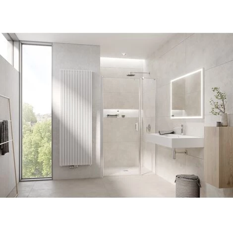 Vente flash 💯 Kermi LIGA Porte Battante 1OL 1300 X 2000mm Argent Ultra Brillant Verre Trempé Transparent Clean 🛒 4 Vente flash 💯 Kermi LIGA Porte Battante 1OL 1300 X 2000mm Argent Ultra Brillant Verre Trempé Transparent Clean 🛒 – Image 2