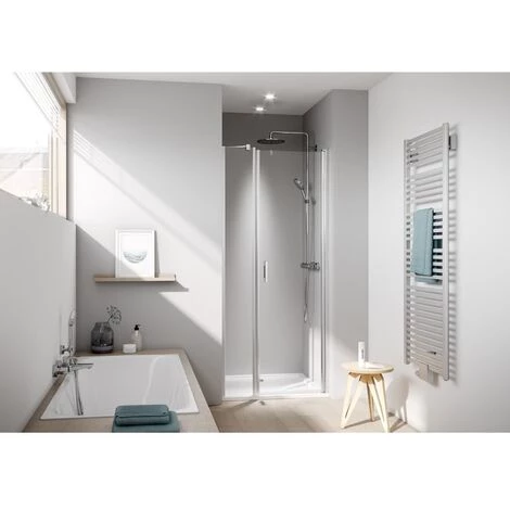 Acheter ⭐ Kermi LIGA Porte Battante 1OR 1150 X 1850mm Argent Satiné Verre Trempé Transparent Clean 🛒 6 Acheter ⭐ Kermi LIGA Porte Battante 1OR 1150 X 1850mm Argent Satiné Verre Trempé Transparent Clean 🛒 – Image 4