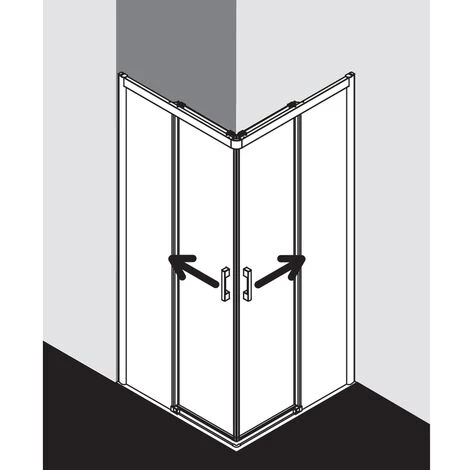 Promo 🛒 Kermi Demi-pièce D’angle à Droite PEGA C2R 1030x 1850 GAK : 990-1010 SIHG Verre Trempé Transparent 😉 5 Promo 🛒 Kermi Demi-pièce D’angle à Droite PEGA C2R 1030x 1850 GAK : 990-1010 SIHG Verre Trempé Transparent 😉 – Image 3