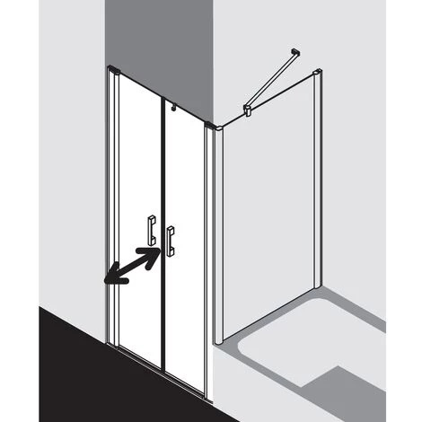 Sortie 🎁 Kermi Porte Battante Pega PTD 0930x 2000 GAK : 890-915 SIHG Verre Trempé Opaco Clean 🎁 7 Sortie 🎁 Kermi Porte Battante Pega PTD 0930x 2000 GAK : 890-915 SIHG Verre Trempé Opaco Clean 🎁 – Image 5