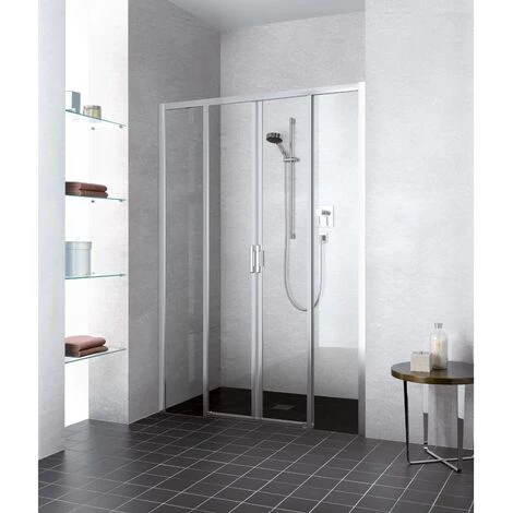 Top 10 ???? Kermi LIGA Porte Coulissante D4B 1200 X 2000mm Argent Satiné Verre Trempé Transparent ???? 5 Top 10 ???? Kermi LIGA Porte Coulissante D4B 1200 X 2000mm Argent Satiné Verre Trempé Transparent ???? – Image 3