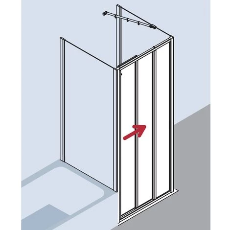 Meilleure vente 🛒 Kermi Porte Coulissante Ibiza 2000 ST3 0800x 1850 BV: 770-800 SIMG Verre Trempé Transparent Clean ⭐ 7 Meilleure vente 🛒 Kermi Porte Coulissante Ibiza 2000 ST3 0800x 1850 BV: 770-800 SIMG Verre Trempé Transparent Clean ⭐ – Image 5