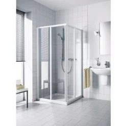 Acheter 👏 Kermi Demi-pièce D’angle Ibiza 2000 ED2 0900x 1850 BV : 870-892 SIMG Verre Trempé Opaco Clean 😀