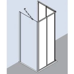 Meilleur prix ???? Kermi Demi-pièce D’angle Ibiza 2000 ED2 0750x 1750 BV : 720-742 WEI Verre Trempé Opaco Clean ⌛ -KERMI Soldes Boutique 38444774 5