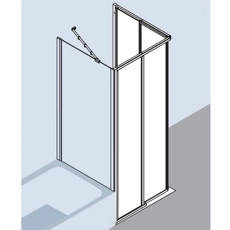 Vente flash ❤️ Kermi Demi-pièce D’angle Ibiza 2000 ED2 0900x 2000 BV : 870-892 WEI Verre Trempé Transparent Clean 🛒 4 Vente flash ❤️ Kermi Demi-pièce D’angle Ibiza 2000 ED2 0900x 2000 BV : 870-892 WEI Verre Trempé Transparent Clean 🛒 – Image 2