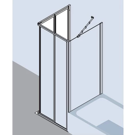 Vente flash 🔔 Kermi Demi-pièce D’angle Ibiza 2000 EF2 1000x 2000 BV : 970-992 WEI Verre Trempé Transparent 🧨 4 Vente flash 🔔 Kermi Demi-pièce D’angle Ibiza 2000 EF2 1000x 2000 BV : 970-992 WEI Verre Trempé Transparent 🧨 – Image 2