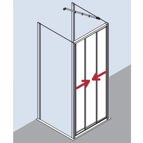 Acheter ???? Kermi Porte Coulissante Ibiza 2000 STD 0750x 1750 BV: 715-743 SIMG Verre Trempé Transparent Clean ???? 5 Acheter ???? Kermi Porte Coulissante Ibiza 2000 STD 0750x 1750 BV: 715-743 SIMG Verre Trempé Transparent Clean ???? – Image 3