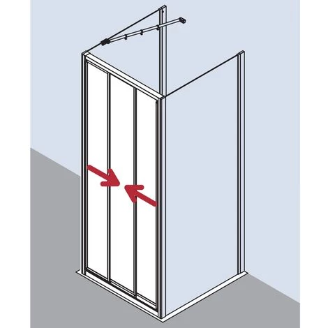 Acheter 🌟 Kermi Porte Coulissante Ibiza 2000 STD 0750x 2000 BV: 715-743 WEI Verre Trempé Transparent 🛒 4 Acheter 🌟 Kermi Porte Coulissante Ibiza 2000 STD 0750x 2000 BV: 715-743 WEI Verre Trempé Transparent 🛒 – Image 2