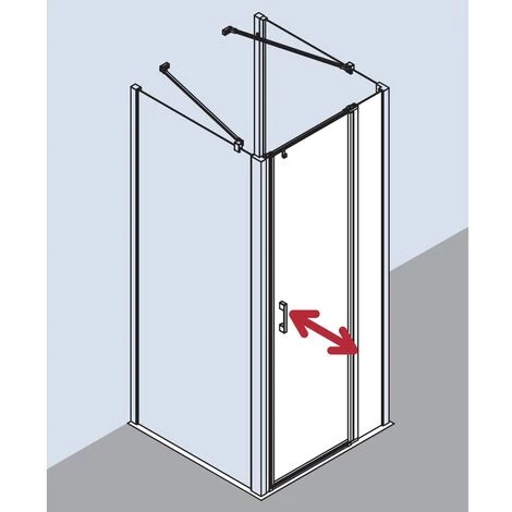 Bon marché ⌛ Kermi LIGA Porte Battante 1GR 1150 X 2000mm Argent Satiné Verre Trempé Transparent 😀 7 Bon marché ⌛ Kermi LIGA Porte Battante 1GR 1150 X 2000mm Argent Satiné Verre Trempé Transparent 😀 – Image 5