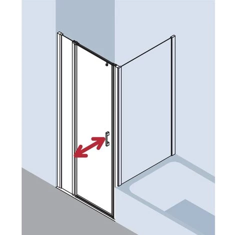 Sortie ⭐ Kermi LIGA Porte Battante 1GR 950 X 2000mm Argent Ultra Brillant Verre Trempé Transparent Clean ✔️ 4 Sortie ⭐ Kermi LIGA Porte Battante 1GR 950 X 2000mm Argent Ultra Brillant Verre Trempé Transparent Clean ✔️ – Image 2