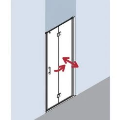 Grosses soldes 😍 Kermi LIGA Porte Battante Pliante 2SL 800 X 1850mm Argent Ultra Brillant Verre Trempé Transparent 🌟 11 Grosses soldes 😍 Kermi LIGA Porte Battante Pliante 2SL 800 X 1850mm Argent Ultra Brillant Verre Trempé Transparent 🌟 -KERMI Soldes Boutique 38446685 5