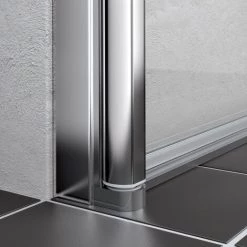 Meilleure affaire ✔️ Kermi LIGA Porte Battante Pliante 2SL 850 X 2000mm Argent Ultra Brillant Verre Trempé Transparent Clean ❤️ -KERMI Soldes Boutique 38446728 2