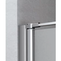 Meilleure affaire ✔️ Kermi LIGA Porte Battante Pliante 2SL 850 X 2000mm Argent Ultra Brillant Verre Trempé Transparent Clean ❤️ -KERMI Soldes Boutique 38446728 4