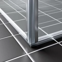 Meilleure affaire ✔️ Kermi LIGA Porte Battante Pliante 2SL 850 X 2000mm Argent Ultra Brillant Verre Trempé Transparent Clean ❤️ -KERMI Soldes Boutique 38446728 5