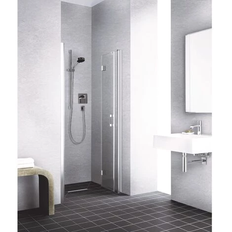 Bon marché ???? Kermi LIGA Porte Battante Pliante 2SR 750 X 1850mm Argent Satiné Verre Trempé Transparent ???? 7 Bon marché ???? Kermi LIGA Porte Battante Pliante 2SR 750 X 1850mm Argent Satiné Verre Trempé Transparent ???? – Image 5