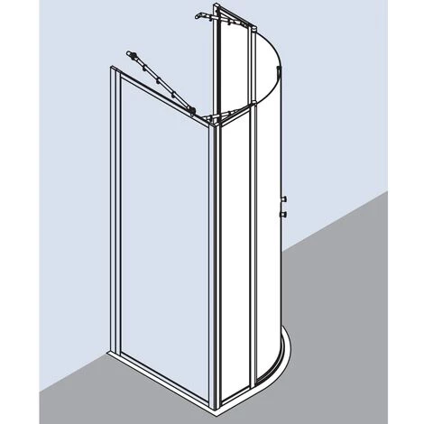 Tout neuf ???? Kermi Quart De Cercle Nova 2000 P48 0900x 1850 BV : 870-885 WEI Kerolan Fontana ???? 7 Tout neuf ???? Kermi Quart De Cercle Nova 2000 P48 0900x 1850 BV : 870-885 WEI Kerolan Fontana ???? – Image 5