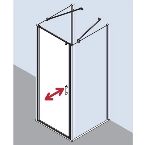 Coupon 😉 Kermi LIGA Porte Battante 1WL 700 X 2000mm Argent Satiné Verre Trempé Transparent 👏 6 Coupon 😉 Kermi LIGA Porte Battante 1WL 700 X 2000mm Argent Satiné Verre Trempé Transparent 👏 – Image 4