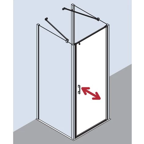 Coupon 😉 Kermi LIGA Porte Battante 1WL 700 X 2000mm Argent Satiné Verre Trempé Transparent 👏 7 Coupon 😉 Kermi LIGA Porte Battante 1WL 700 X 2000mm Argent Satiné Verre Trempé Transparent 👏 – Image 5