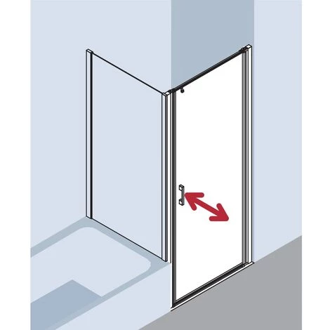 Acheter 👏 Kermi LIGA Porte Battante 1WL 700 X 2000mm Argent Ultra Brillant Verre Trempé Transparent Clean 🧨 5 Acheter 👏 Kermi LIGA Porte Battante 1WL 700 X 2000mm Argent Ultra Brillant Verre Trempé Transparent Clean 🧨 – Image 3