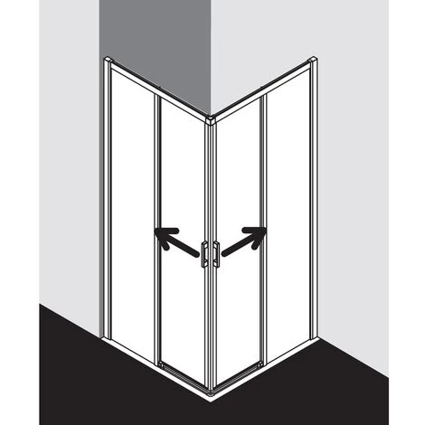 Meilleur prix ???? Kermi LIGA Demi-pièce D’angle à Gauche C2L 1230 X 1850mm Argent Satiné Verre Trempé Transparent Clean ???? 5 Meilleur prix ???? Kermi LIGA Demi-pièce D’angle à Gauche C2L 1230 X 1850mm Argent Satiné Verre Trempé Transparent Clean ???? – Image 3