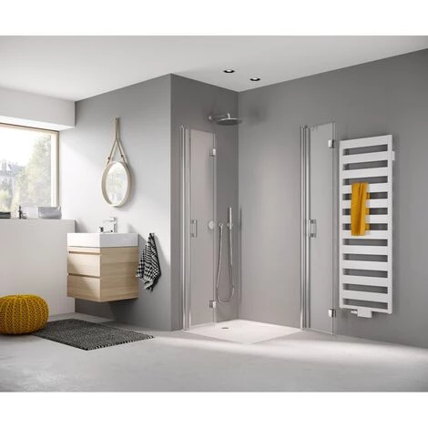 Sortie 💯 Kermi LIGA Demi-pièce D’angle à Droite 2CR 1030 X 1850mm Argent Ultra Brillant Verre Trempé Transparent 🎁 7 Sortie 💯 Kermi LIGA Demi-pièce D’angle à Droite 2CR 1030 X 1850mm Argent Ultra Brillant Verre Trempé Transparent 🎁 – Image 5