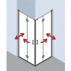 Offres ✔️ Kermi LIGA Demi-pièce D’angle à Gauche 2CL 750 X 1850mm Argent Ultra Brillant Verre Trempé Transparent ???? 9 Offres ✔️ Kermi LIGA Demi-pièce D’angle à Gauche 2CL 750 X 1850mm Argent Ultra Brillant Verre Trempé Transparent ???? -KERMI Soldes Boutique 38455747 3